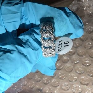 MOISSANITE
925 SILVER
$600.00 1.00 CTW Miami Cuban Ring